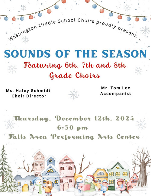 Image of text choir concert december 12 6:30pm