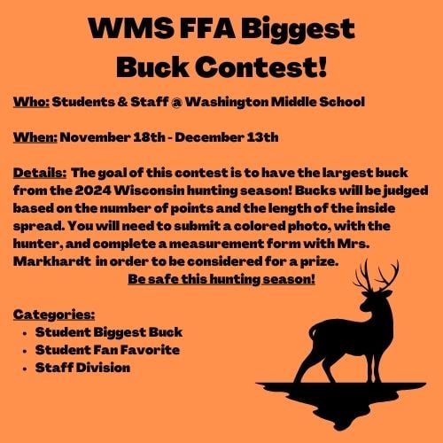 image of biggest buck contest 11/18-12/13